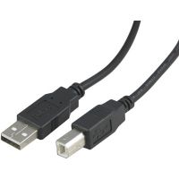 USB-kabel A hane - B hane 1,8 M Svart