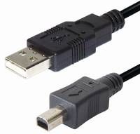 USB A hane - 4 pin B hane 2 M