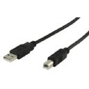 USB-kabel A hane - B hane 1,8 M Svart