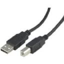 USB-kabel A hane - B hane 3 M Svart